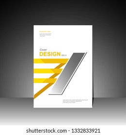 Book cover design modern. Annual report. Brochure template, catalog. Simple Flyer promotion. magazine. Vector illustration