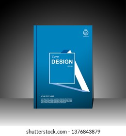 Book cover design modern. Annual report. Brochure template, catalog. Simple Flyer promotion. Magazine. Vector illustration
