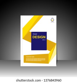 Book cover design modern. Annual report. Brochure template, catalog. Simple Flyer promotion. Magazine. Vector illustration