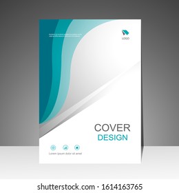 Book cover design modern. Annual report. Brochure template, catalog. Simple Flyer promotion. magazine. Vector illustration