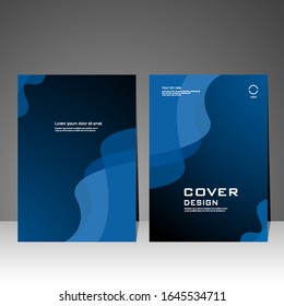 Book cover design modern. Annual report, Brochure template, Poster, Business Presentation, Flyer, Portfolio, Banner, Website, Magazine. Vector illustration