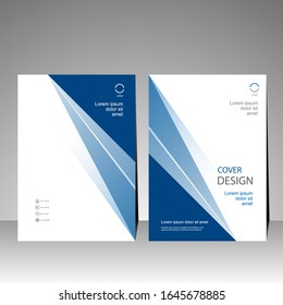 Book cover design modern. Annual report, Brochure template, Poster, Business Presentation, Flyer, Portfolio, Banner, Website, Magazine. Vector illustration