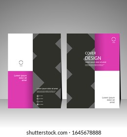Book cover design modern. Annual report, Brochure template, Poster, Business Presentation, Flyer, Portfolio, Banner, Website, Magazine. Vector illustration