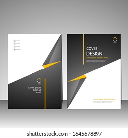 Book cover design modern. Annual report, Brochure template, Poster, Business Presentation, Flyer, Portfolio, Banner, Website, Magazine. Vector illustration