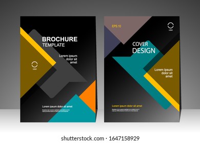 Book cover design modern. Annual report, Brochure template, Poster, Business Presentation, Education, Flyer, Portfolio, Banner, Website, Magazine. Vector illustration