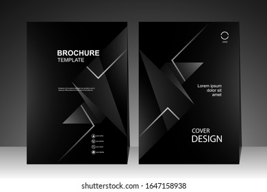 Book cover design modern. Annual report, Brochure template, Poster, Business Presentation, Education, Flyer, Portfolio, Banner, Website, Magazine. Vector illustration