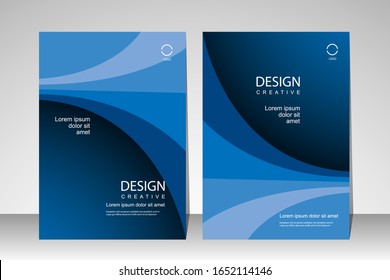 Book cover design modern. Annual report, Brochure template, Poster, Business Presentation, Education, Flyer, Portfolio, Banner, Website, Magazine. Vector illustration