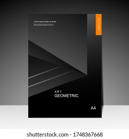 Book cover design modern. Annual report. Brochure template, Poster, catalog. Simple Flyer promotion. magazine. Vector illustration