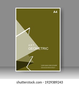 Book cover design modern. Annual report. Brochure template, catalog. Simple Flyer promotion. magazine. Vector illustration