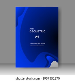 Book cover design modern. Annual report. Brochure template, catalog. Simple Flyer promotion. magazine. Vector illustration