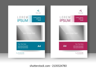Book cover design modern. Annual report, Brochure template, Poster, Business Presentation, Education, Flyer, Portfolio, Banner, Website, Magazine. Vector illustration
