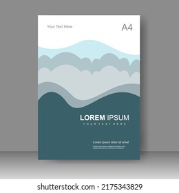 Book cover design modern. Annual report. Brochure template, catalog. Simple Flyer promotion. magazine. Vector illustration