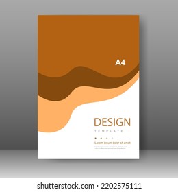 Buchcover Design modern. Jahresbericht. Broschüre, Katalog. Einfache Flugwerbung. Magazin. Vektorgrafik