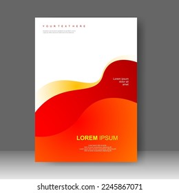 Book cover design modern. Annual report. Brochure template, catalog. Simple Flyer promotion. magazine. Vector illustration