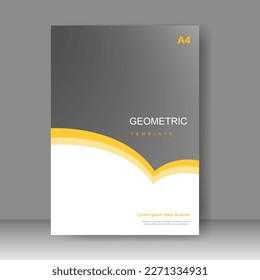 Book cover design modern. Annual report. Brochure template, catalog. Simple Flyer promotion. magazine. Vector illustration