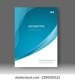 Book cover design modern. Annual report. Brochure template, catalog. Simple Flyer promotion. magazine. Vector illustration