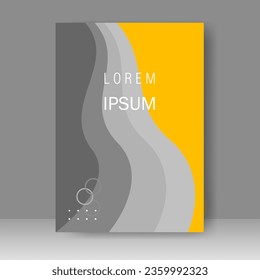 Book cover design modern. Annual report. Brochure template, catalog. Simple Flyer promotion. magazine. Vector illustration