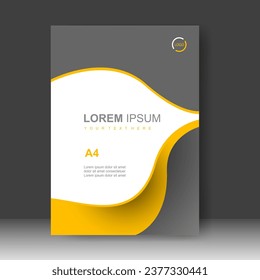 Book cover design modern. Annual report. Brochure template, catalog. Simple Flyer promotion. magazine. Vector illustration