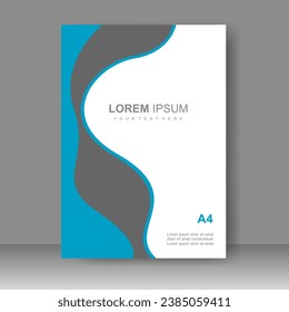 Book cover design modern. Annual report. Brochure template, catalog. Simple Flyer promotion. magazine. Vector illustration