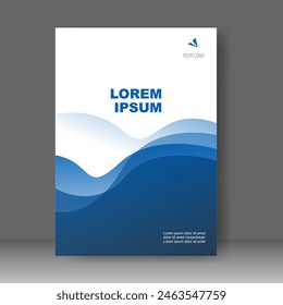 Book cover design modern. Annual report. Brochure template, catalog. Simple Flyer promotion. magazine. Vector illustration