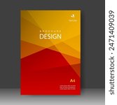 Book cover design modern colorful style. Annual report. Brochure template, catalog. Simple Flyer promotion. magazine. Vector illustration