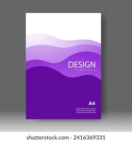 Book cover design modern style. Annual report. Brochure template, catalog. Simple Flyer promotion. magazine. Vector illustration