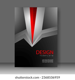 Book cover design modern technology style. Annual report. Brochure template, catalog. Simple Flyer promotion. magazine. Vector illustration