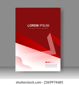 Book cover design modern technology style. Annual report. Brochure template, catalog. Simple Flyer promotion. magazine. Vector illustration