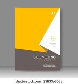 Book cover design modern technology style. Annual report. Brochure template, catalog. Simple Flyer promotion. magazine. Vector illustration