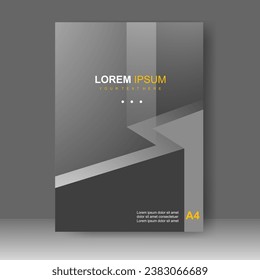 Book cover design modern technology style. Annual report. Brochure template, catalog. Simple Flyer promotion. magazine. Vector illustration