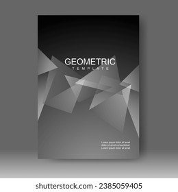 Book cover design modern technology style. Annual report. Brochure template, catalog. Simple Flyer promotion. magazine. Vector illustration
