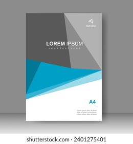 Diseño de portada de libros de estilo tecnológico moderno. Informe anual. Plantilla de folleto, catálogo. Promoción simple de volante. de la barra Formato. Ilustración del vector