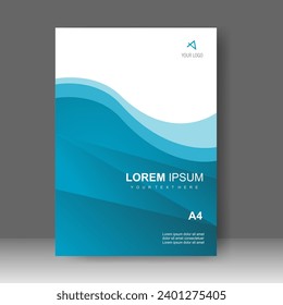 Diseño de portada de libros de estilo tecnológico moderno. Informe anual. Plantilla de folleto, catálogo. Promoción simple de volante. de la barra Formato. Ilustración del vector