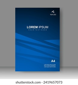 Book cover design modern technology style. for Brochure template, Annual report, Banner, Poster, catalog, Simple Flyer promotion, magazine. Vector illustration