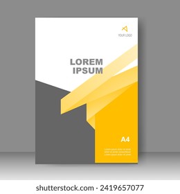Book cover design modern technology style. for Brochure template, Annual report, Banner, Poster, catalog, Simple Flyer promotion, magazine. Vector illustration