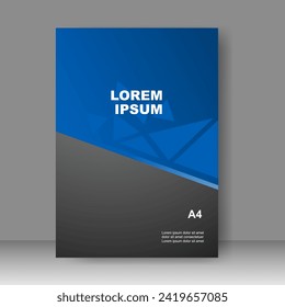 Book cover design modern technology style. for Brochure template, Annual report, Banner, Poster, catalog, Simple Flyer promotion, magazine. Vector illustration