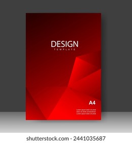 Book cover design modern technology style. Annual report. Brochure template, catalog. Simple Flyer promotion. magazine. Vector illustration