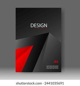 Book cover design modern technology style. Annual report. Brochure template, catalog. Simple Flyer promotion. magazine. Vector illustration