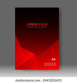 Buchcover Design Moderner Technologie Stil. Jahresbericht. Broschürenvorlage, Katalog. In: Simple Flyer Promotion. magazine. Vektorgrafik