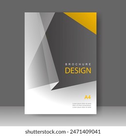 Book cover design modern technology style. Annual report. Brochure template, catalog. Simple Flyer promotion. magazine. Vector illustration