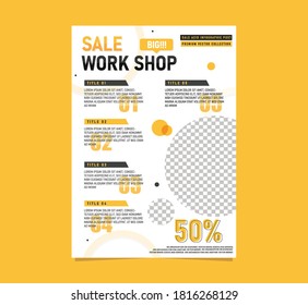 Book cover design set, vector, black and yellow background, beautiful presentation design work