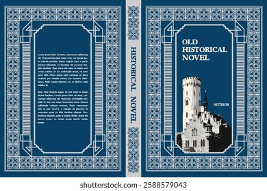 Book cover design showcasing an ornate frame, historical castle illustration, and elegant typography, perfect for a captivating historical novel