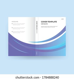 Buchcover-Design mit weichen Linien