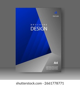 Book cover design technology style. Annual report. Brochure template, catalog. Simple Flyer promotion. magazine. Vector illustration