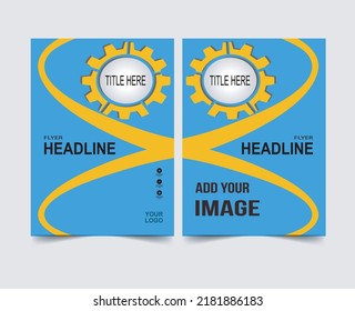 Plantilla de diseño de portada de libro en A4. Se puede adaptar a Folleto, Informe Anual, Revista, Afiche, Presentación Empresarial, Cartera, Volante, Cartel.