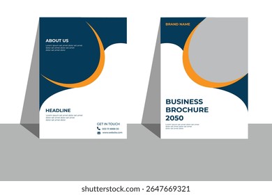 Book Cover Design Template in A4. Can be adapted to Brochure, Annual Report, Magazine, Poster, Business Presentation, Portfolio, Flyer, Banner, Website.