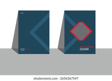 Diseño de la portada del folleto del informe anual
