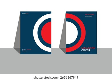 Book Cover Design Template in A4. Can be adapted to Brochure, Annual Report, Magazine, Poster, Business Presentation, Portfolio, Flyer, Banner, Website.