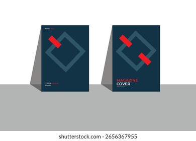 Diseño de la portada del folleto del informe anual