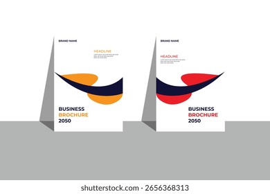 Formato eps de diseño de portada de informe anual